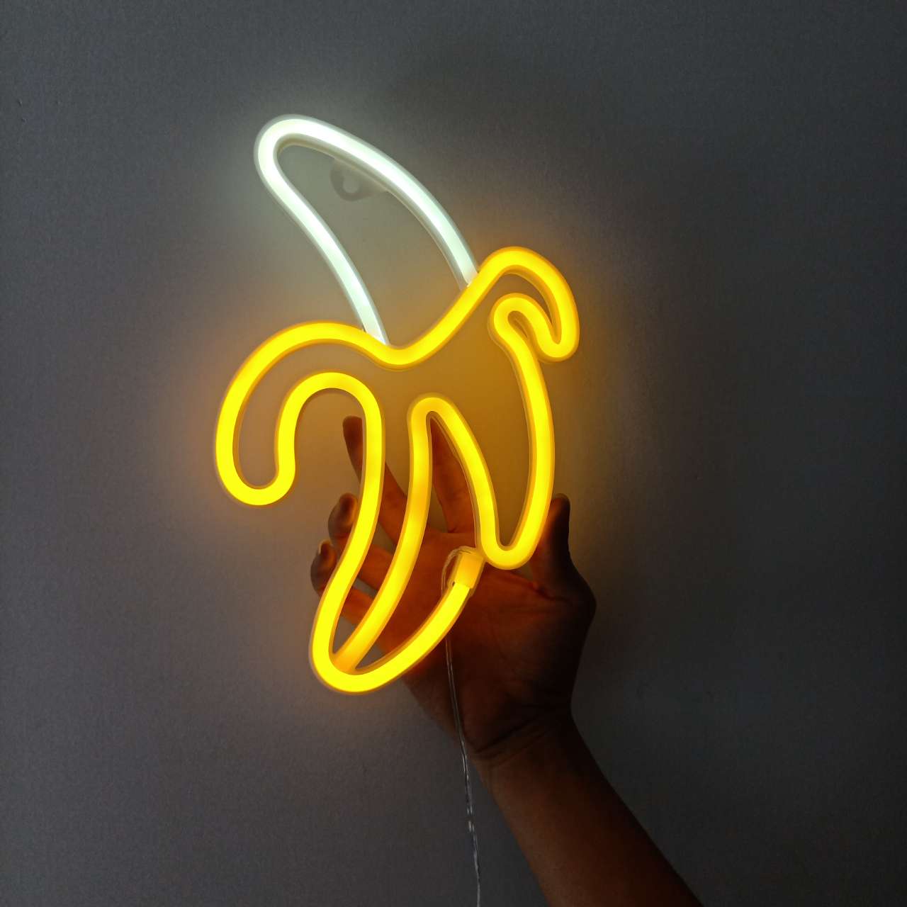 Banana streamed led light for background